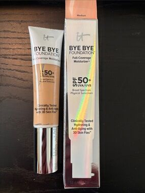 it cosmetics Bye Bye Foundation Full-Coverage Moisturizer - Medium New